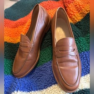 JCrew Brown Leather Loafers